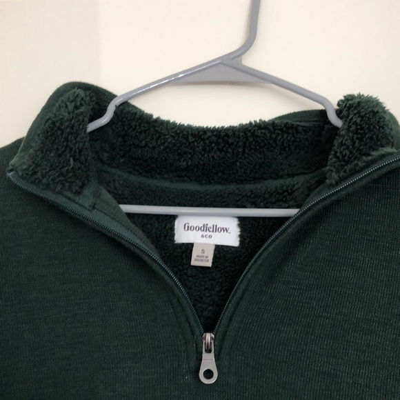 Goodfellow dark green 1/4 zip long sleeve sweater. - Picture 3 of 3